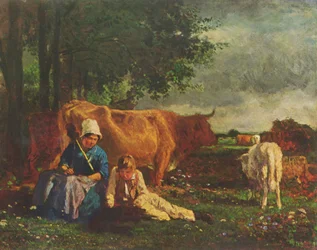 French : Scène de berger