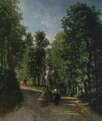 Route dans les bois, milieu des années 1840