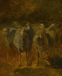 Étude Inachevée de Moutons, c. 1850