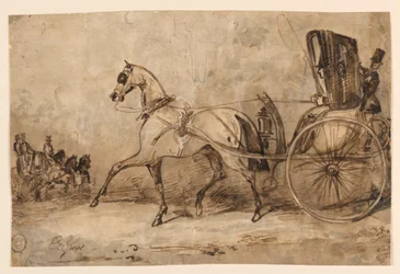 Un cheval et une calèche