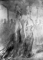 Deux élégantes, XIXe siècle, 1930