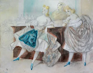 Étude de femmes dans une brasserie