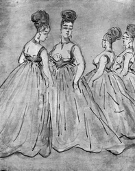 Quatre dames, 19ème siècle, 1930