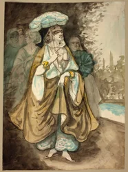 Une des dames du harem (recto); Fragment d