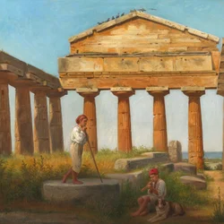 "Cerestemplet i Pæstum". Le temple de Cérès à Paestum