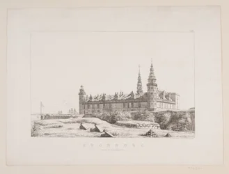Danois : Kronborg vu du côté nord-ouest