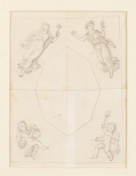 Esquisse pour décoration de plafond