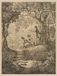 Une leçon de dessin, 1865