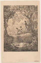 Leçon de dessin, 1865