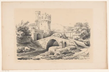 Paysage avec fort et pont