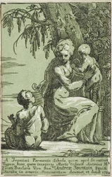 Une femme au pied d