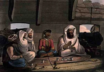 Maures à bord du Swiftsure, gravé par Joseph Constantine Stadler (fl. 1780-1812), publié par I. White, Londres