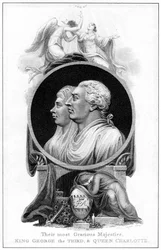 Le roi George III et la reine Charlotte, 19e siècle