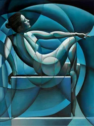 « Femme bleue » (abstraite)