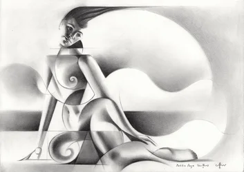 Nu géométrique abstrait