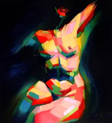 Nu dynamique et coloré