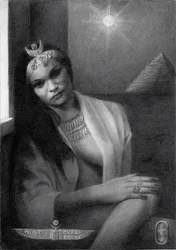 Le regard de la reine égyptienne