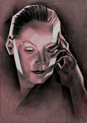 Portrait géométrique élégant