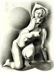 Femme élégante et stylisée