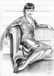 Femme élégante en train de poser