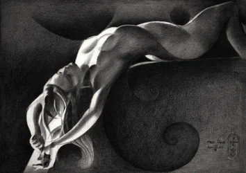 Silhouette féminine éthérée