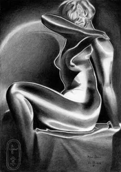 Femme Art déco rayonnante