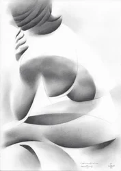Une silhouette féminine gracieuse