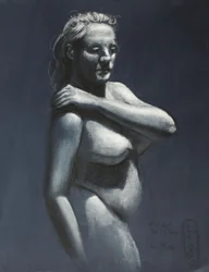 Une silhouette nue gracieuse