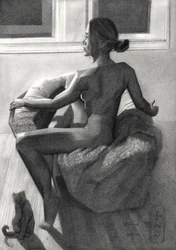 Femme nue près d