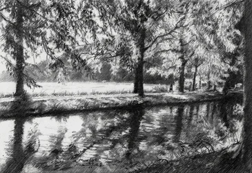 Réflexions sur une rivière paisible