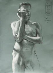 Nu masculin pensif