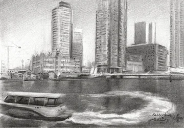 Esquisse de la ville de Rotterdam