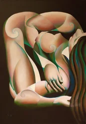 Nu abstrait serein