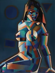 Une figure cubiste pleine de vie
