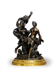 Groupe en bronze Louis XIV représentant Bacchus et Ariane, vers 1704