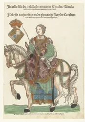 Portrait de la princesse Isabella à cheval