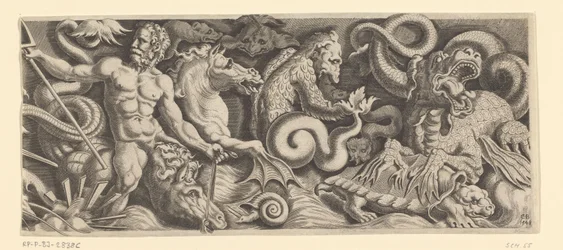 Frise avec le triomphe de Neptune, plaque de droite