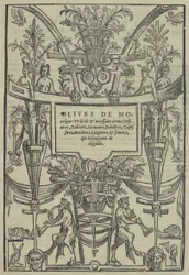Livre de Moresques, page de titre recto, 1546