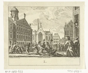 Émeute lors des funérailles de Daniël Raap sur le Dam à Amsterdam en 1754