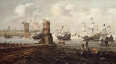 Prise de Damiette, 5e croisade, 1219 / Peinture, par Wieringen