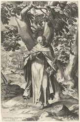 Saint Dominique, lisant un livre