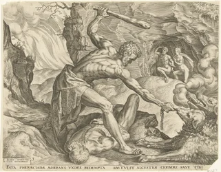 Hercule traînant Cerbère hors de l
