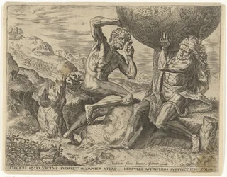 Hercule portant le globe pour Atlas
