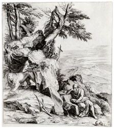 Paysage avec Saint Jérôme, 16ème siècle, 1937