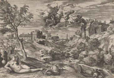 Ruggiero sauvant Angelica, 1565