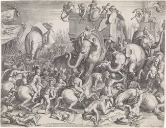 Bataille de Zama entre Scipion et Hannibal