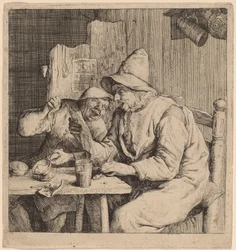 Deux paysans chantant