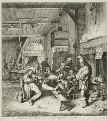 Joueur de violon dans une taverne