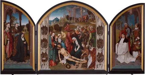 Triptyque avec la lamentation du Christ