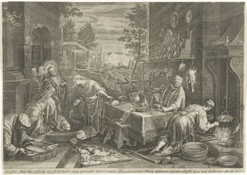 Christ dans la maison de Marthe et Marie